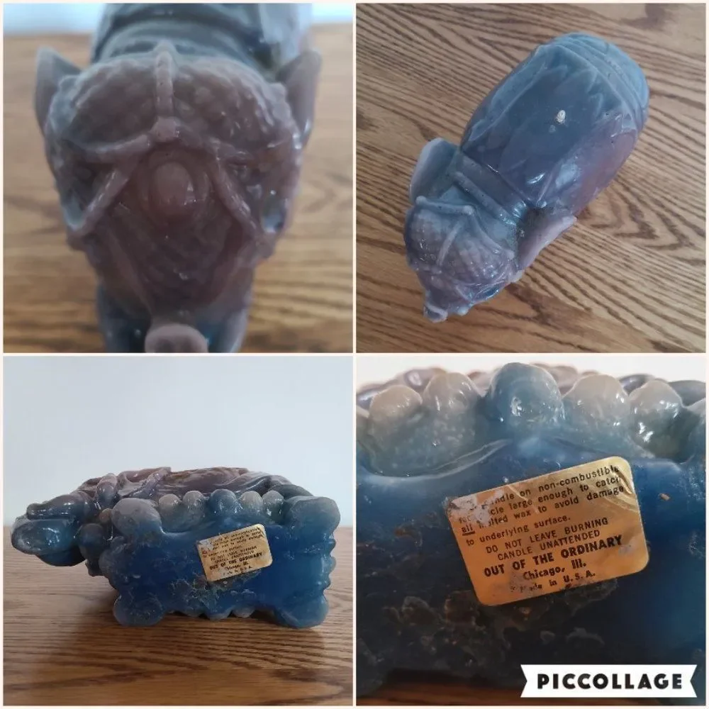 Vintage Candle UNIQUE Large Novelty Candle Regal Royal Elegant Elephant Unlit